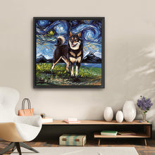 Black And Tan Shiba Inu Night