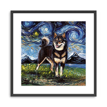 Black And Tan Shiba Inu Night