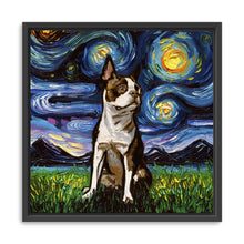 Brown Boston Terrier Night