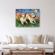 Yellow Labradors Night