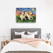 Yellow Labradors Night