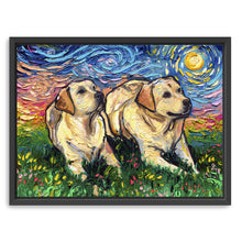 Yellow Labradors Night