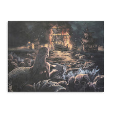 Burning Fleet Canvas Wall Art