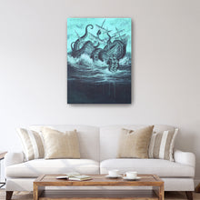 Release The Kraken Canvas Wall Art