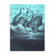 Release The Kraken Canvas Wall Art