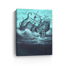 Release The Kraken Canvas Wall Art