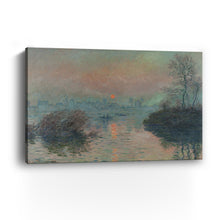 Sunset on the Seine at Lavacourt - In Winter, 1880 by Claude Monet