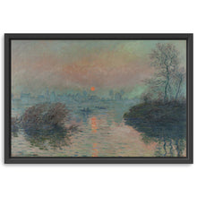 Sunset on the Seine at Lavacourt - In Winter, 1880 by Claude Monet