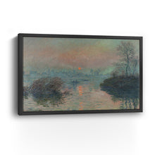 Sunset on the Seine at Lavacourt - In Winter, 1880 by Claude Monet