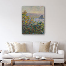 Flower Beds at Vétheuil, 1881 by Claude Monet