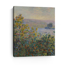 Flower Beds at Vétheuil, 1881 by Claude Monet