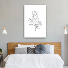 BlackWhite-Leaf In Ink I