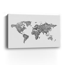 World Map Grey