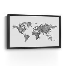 World Map Grey