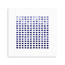 WC Blocks Indigo Canvas Wall Art