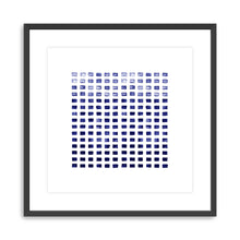 WC Blocks Indigo Canvas Wall Art