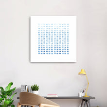 WC Blocks Light Blue Canvas Wall Art