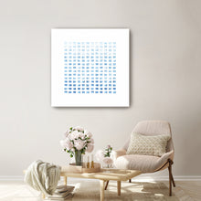 WC Blocks Light Blue Canvas Wall Art