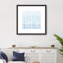 WC Blocks Light Blue Canvas Wall Art