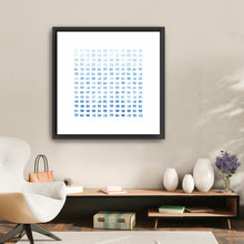 WC Blocks Light Blue Canvas Wall Art