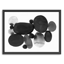 BW - Watercolor Stones I