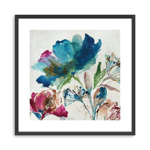 Turquoise on Watercolor Floral