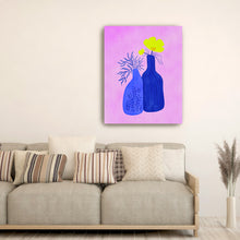 Two Blue Vases