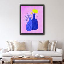 Two Blue Vases