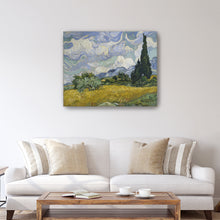 Wheat Field with Cypresses v2, 1889 by Vincent Van Gogh