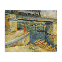 Bridges across the Seine at Asnieres, 1887 by Vincent Van Gogh