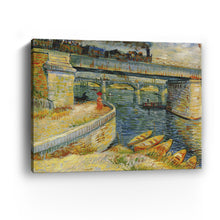 Bridges across the Seine at Asnieres, 1887 by Vincent Van Gogh