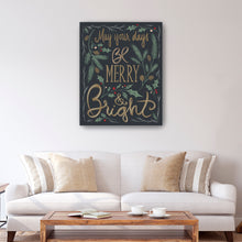 Black Merry And Bright Greenery