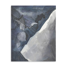 Abstract Blue And Gray Watercolor