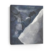 Abstract Blue And Gray Watercolor