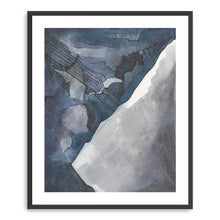 Abstract Blue And Gray Watercolor
