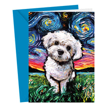 Maltipoo Night Greeting Cards (Pack of 150)