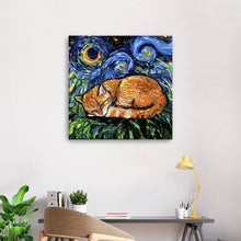 Orange Tabby Canvas Wall Art