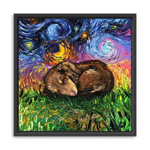 Sleepy Dachshund Pup Night