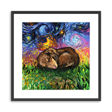 Sleepy Dachshund Pup Night