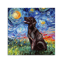 Chocolate Labrador Night