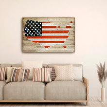 America on Wood Base