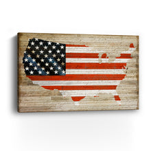 America on Wood Base