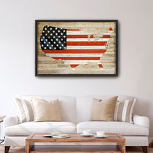 America on Wood Base