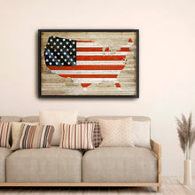 America on Wood Base