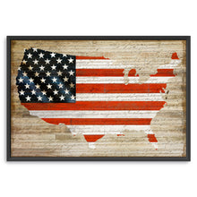 America on Wood Base