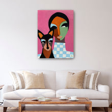 Girl And Her Dog