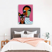 Girl And Her Dog
