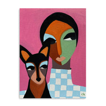 Girl And Her Dog