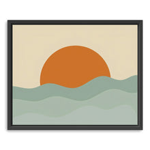 Ocean With Orange Sun