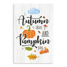 Autumn Skies and Pumpkin Pies